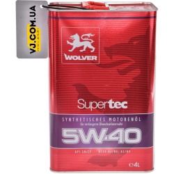 Wolver SuperTec 5W-40 4 л, моторна олива