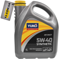 Yuko Synthetic 5W-40 4 л, моторна олива