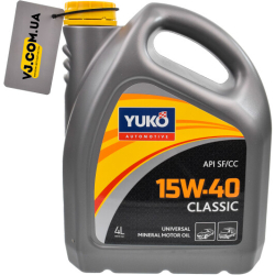 Yuko Classic 15W-40 4 л, моторна олива
