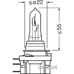 64176 OSRAM Лампа розжарювання, фара далекого / ден. ходового/стоян. світла