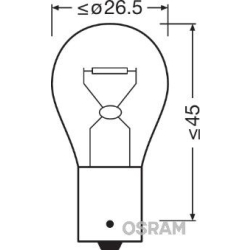 7507DC-02B OSRAM Лампа розжарювання, стоянковий/габаритний вогонь