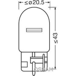 7505-02B OSRAM Лампа розжарювання, додатковий ліхтар сигналу гальмування