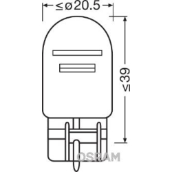 7515-02B OSRAM Лампа розжарювання, задній протитуманний ліхтар