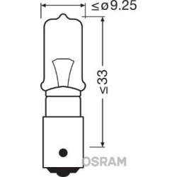 64136 OSRAM Лампа розжарювання, задній протитуманний ліхтар