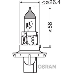9008 OSRAM Лампа розжарювання, основна фара