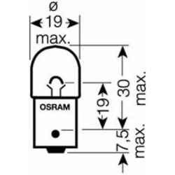 5007ULT OSRAM Лампа розжарювання, освітлення салону