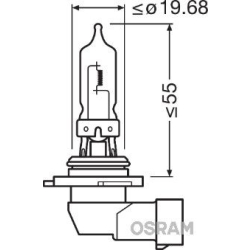 9005 OSRAM Лампа розжарювання, основна фара