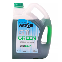 Wexoil Eski G11 -40°C зеленый, 5 л (9400) готовый антифриз