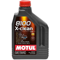 Motul 8100 X-Clean 5W-40 2 л, (102049) моторна олива