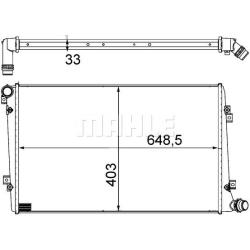 CR1203000S MAHLE Радиатор, охлаждение двигателя