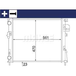 CR1504000S MAHLE Радиатор, охлаждение двигателя