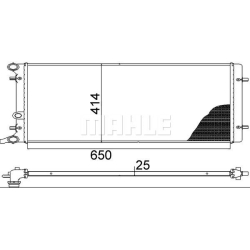 CR368001S MAHLE Радиатор, охлаждение двигателя