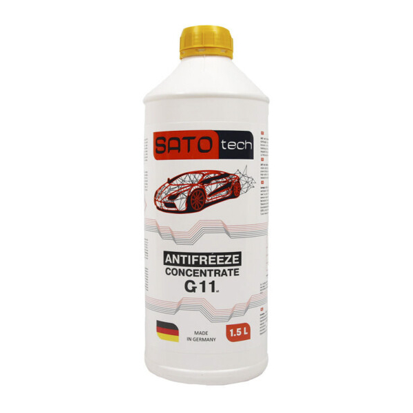 Sato TECH G11 желтый, 1,5 л (G1101Y) концентрат антифриза