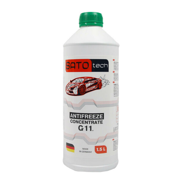 Sato TECH G11 зеленый, 1,5 л (G1101G) концентрат антифриза