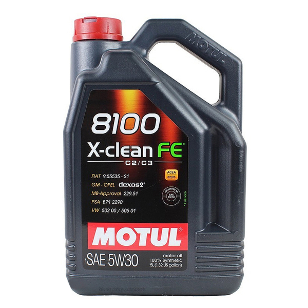 Motul 8100 X-Clean FE 5W-30 5 л, (814151) моторна олива
