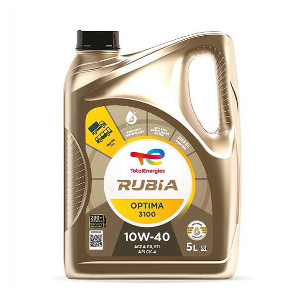 Total Rubia TIR 8900/Optima 3100 10W40 5 л, (213694) моторное масло