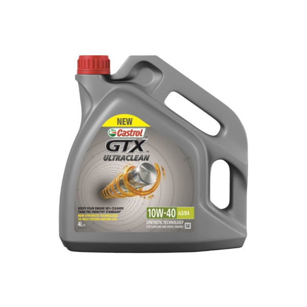 Castrol GTX Ultraclean A3/B4 10W-40 4 л, (RBGTXUA34X4L) моторна олива