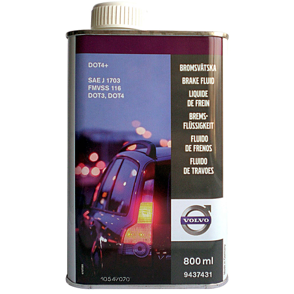 Volvo Brake Fluid DOT 4, 0,8 л (32214958) тормозная жидкость металлическая тара