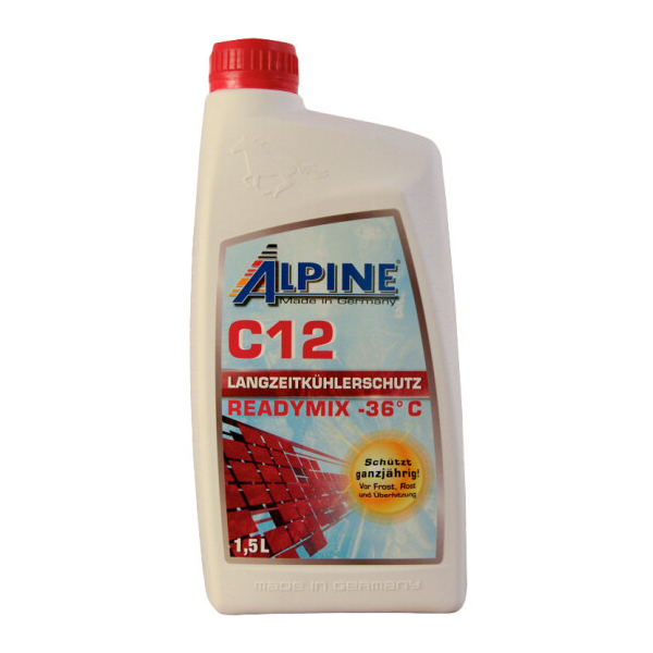 Готовый антифриз Alpine Ready Mix G12 красный -36 °C