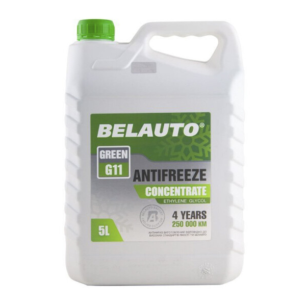 Belauto Antifreeze G11 зеленый, 5 л (AF1150) концентрат антифриза