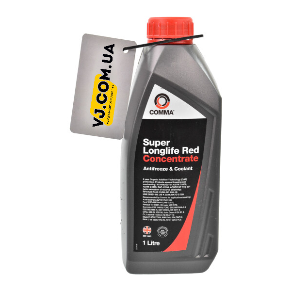 Comma Super Long Life G12+ червоний, 1 л (SLA1L) концентрат антифризу