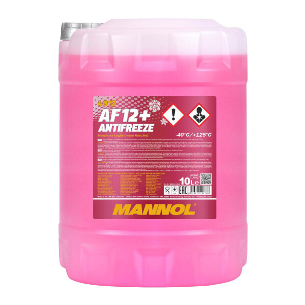Готовый антифриз Mannol AF12+ Longlife G12+ красный -40 °C