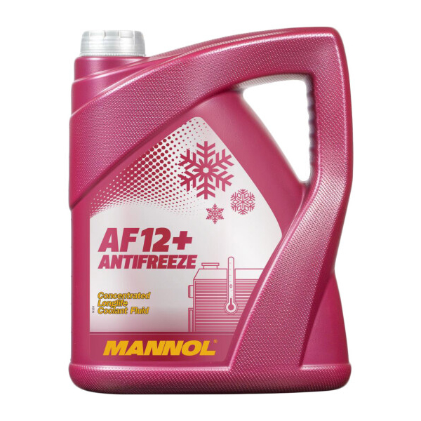 Mannol AF12+ Longlife G12+ красный, 5 л (MN4112-5) концентрат антифриза