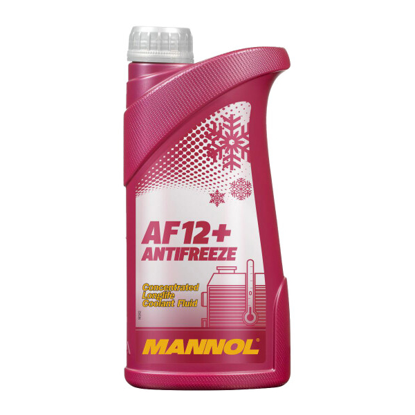 Mannol AF12+ Longlife G12+ красный, 1 л (MN4112-1) концентрат антифриза