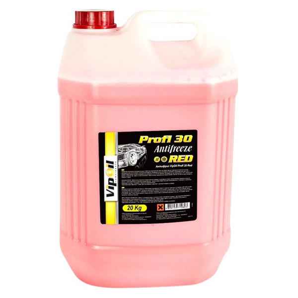 Готовый антифриз VIPOIL Profi 30 красный -24 °C