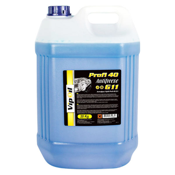 Готовый антифриз VIPOIL Profi 40 G11 синий -30 °C