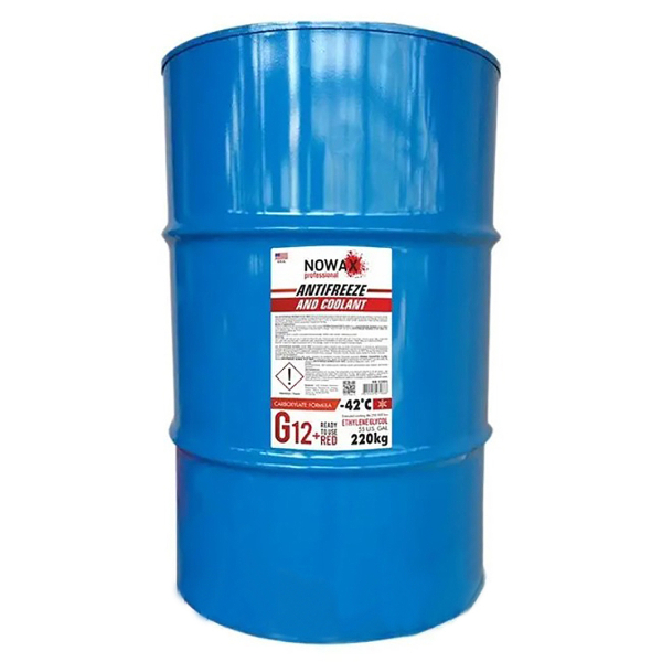 Nowax G12+ красный, 220 л (NX05004) концентрат антифриза