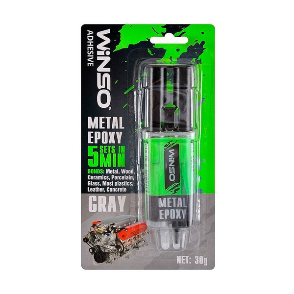 Winso Metal Epoxy серый, 30 г (300500) эпоксидный клей