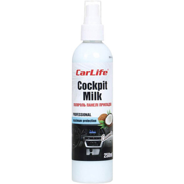 Carlife Cockpit Milk кокос, 250 мл (CF026) поліроль для салону
