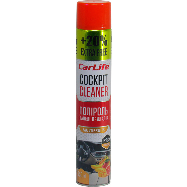 Carlife Cockpit Cleaner мультифрукт, 750 мл (CF756) полироль для салона