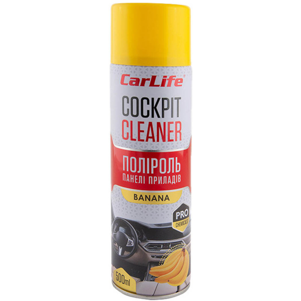 Carlife Cockpit Cleaner банан, 500 мл (CF504) поліроль для салону