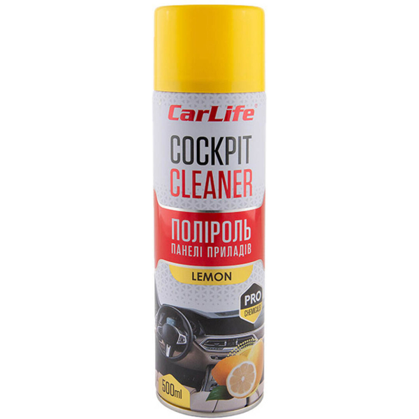 Carlife Cockpit Cleaner лимон, 500 мл (CF503) полироль для салона