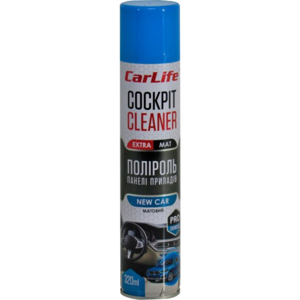 Carlife Cockpit Cleaner Extra Mat нова машина, 320 мл (CF344) поліроль для салону
