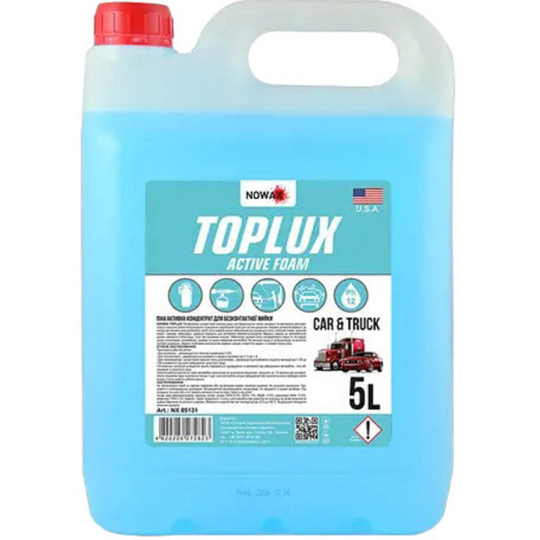 Nowax Toplux Active Foam, 5 л (NX05131) концентрат автошампуню