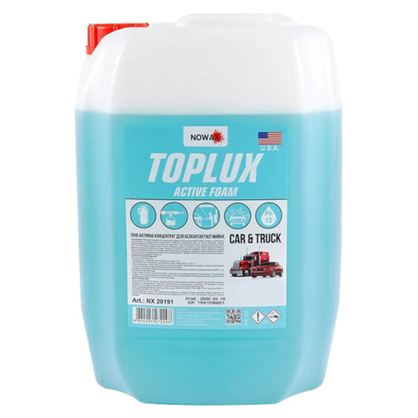 Nowax Toplux Active Foam, 10 л (NX10121) концентрат автошампуню