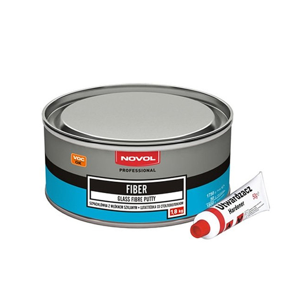 Novol Glass Fibre Putty, 1,8 кг (1225) шпаклевка