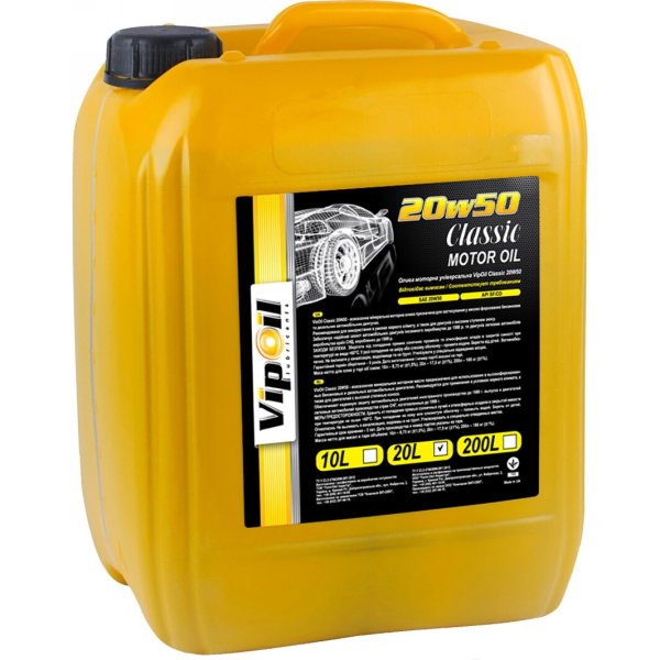 VIPOIL Classic 20W-50 20 л, (252404) моторна олива