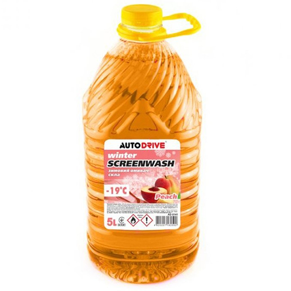 Auto Drive Winter Screen Wash Peach зимовий -19 ° С, 5 л (AD0141) омивач скла