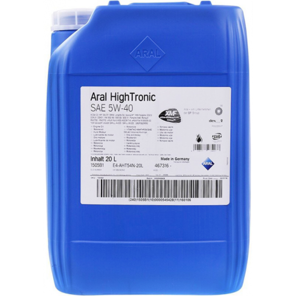 Aral HighTronic 5W-40, 20 л (1505B1) моторна олива