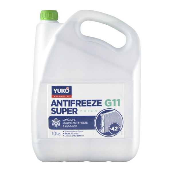 Готовий антифриз Yuko Super G11 зелений -42 °C