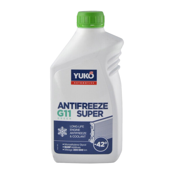 Готовый антифриз Yuko Super G11 зеленый -42 °C
