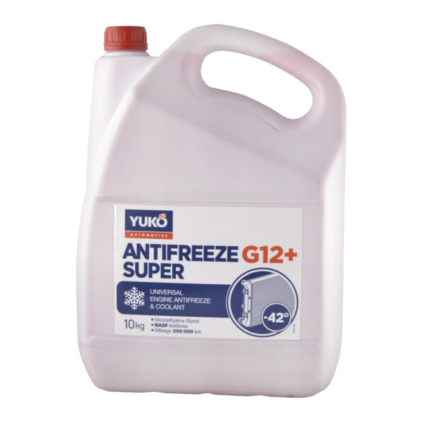 Готовий антифриз Yuko Super G12+ червоний -42 °C