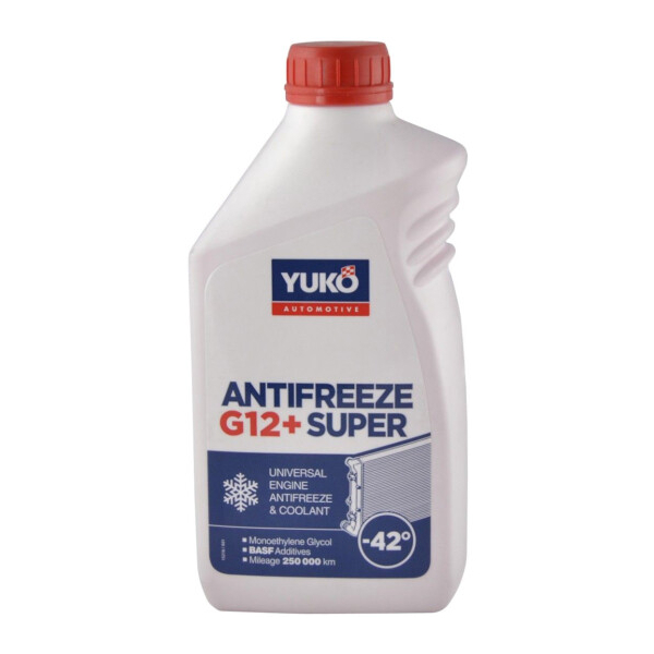 Готовий антифриз Yuko Super G12+ червоний -42 °C