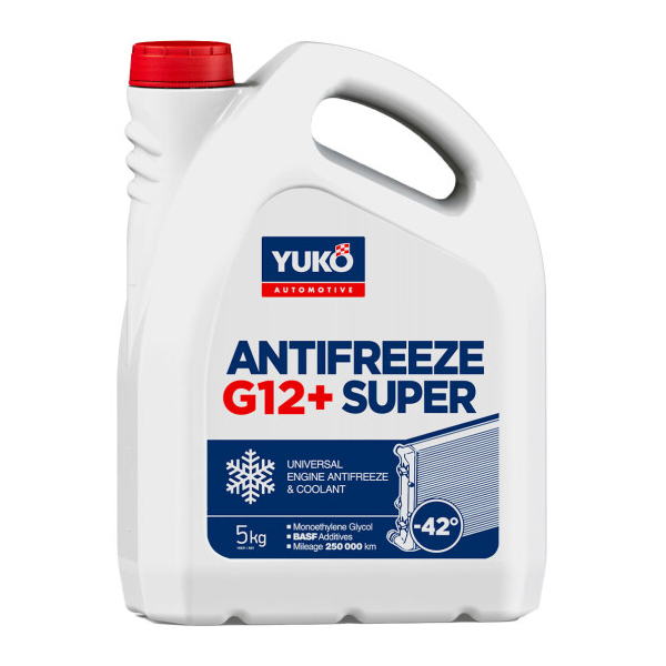 Готовый антифриз Yuko Super G12+ красный -42 °C