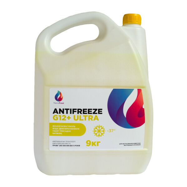 Готовый антифриз NanoFrost Ultra G12+ желтый -37 °C
