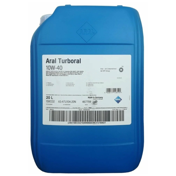 Aral Turboral 10W-40, 20 л (15BCD2) моторна олива
